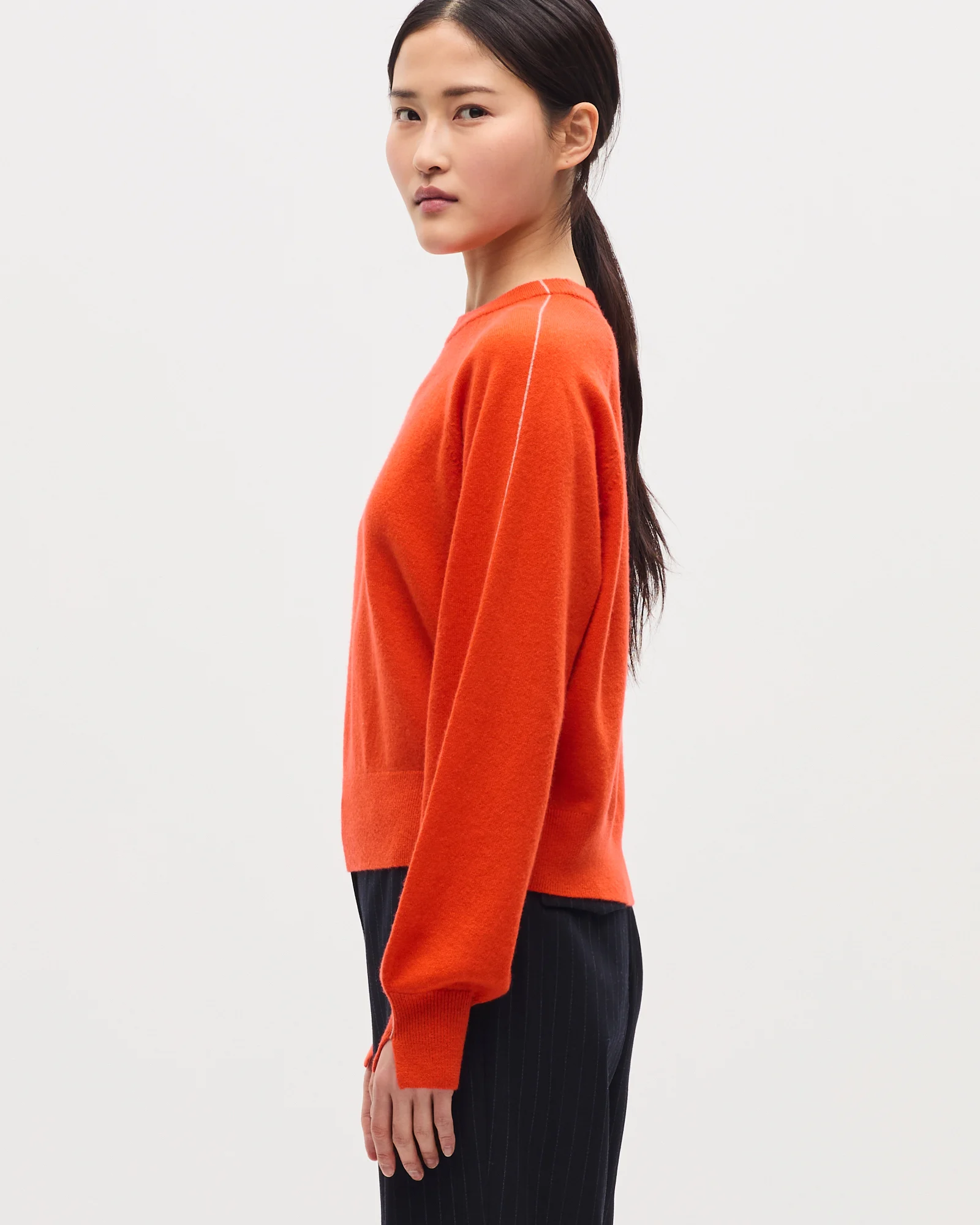 Pull col rond en cachemire