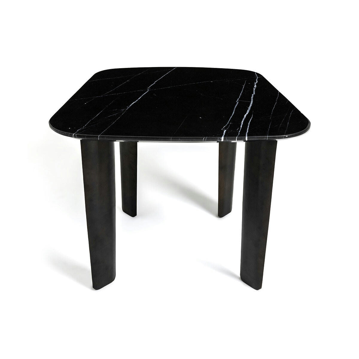 Table marbre noir 3/4 pers, Dolmena