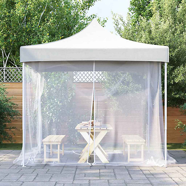Moustiquaire d'extérieur 220 mailles blanche 300 x 300 x 200 cm vidaXL