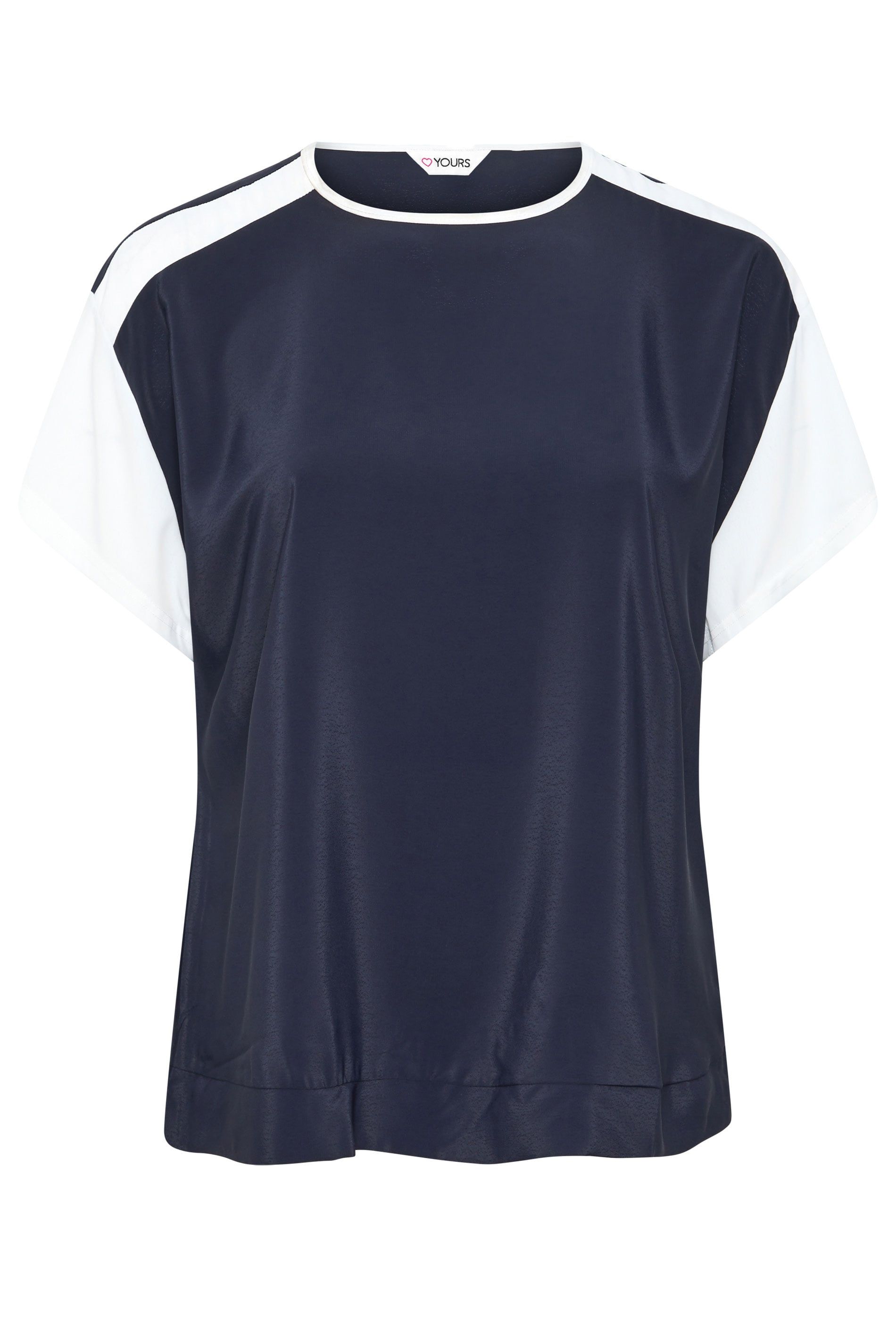 Yours Contrast Sleeve Top