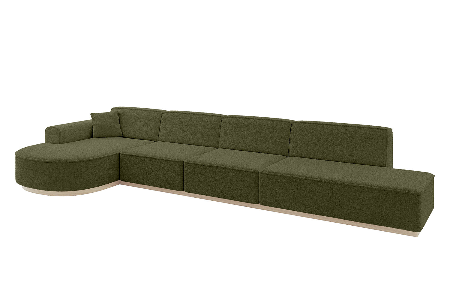 Narożnik lewostronny bez funkcji spania ARRIO-L3 - 413x171x83 Zielony
