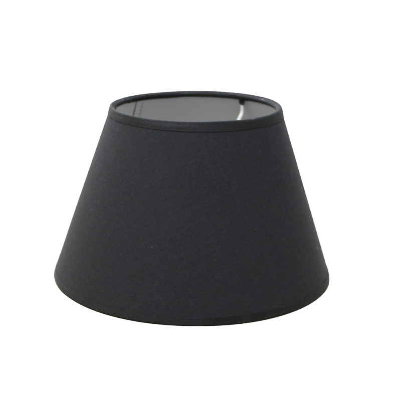 Abat-jour Conica en coton anthracite Ø 30 cm NIEDERAU