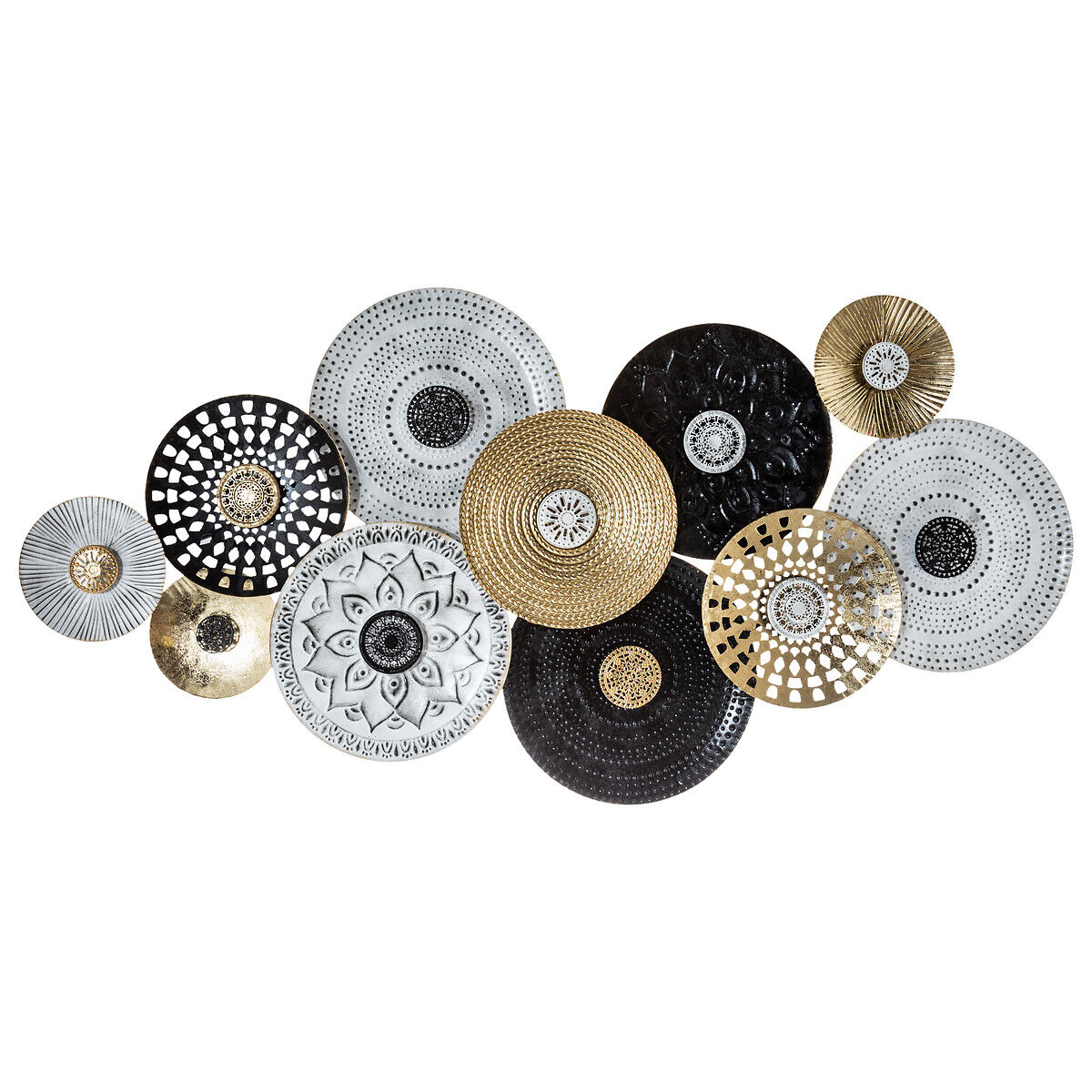 Quadro decorativo círculos em metal