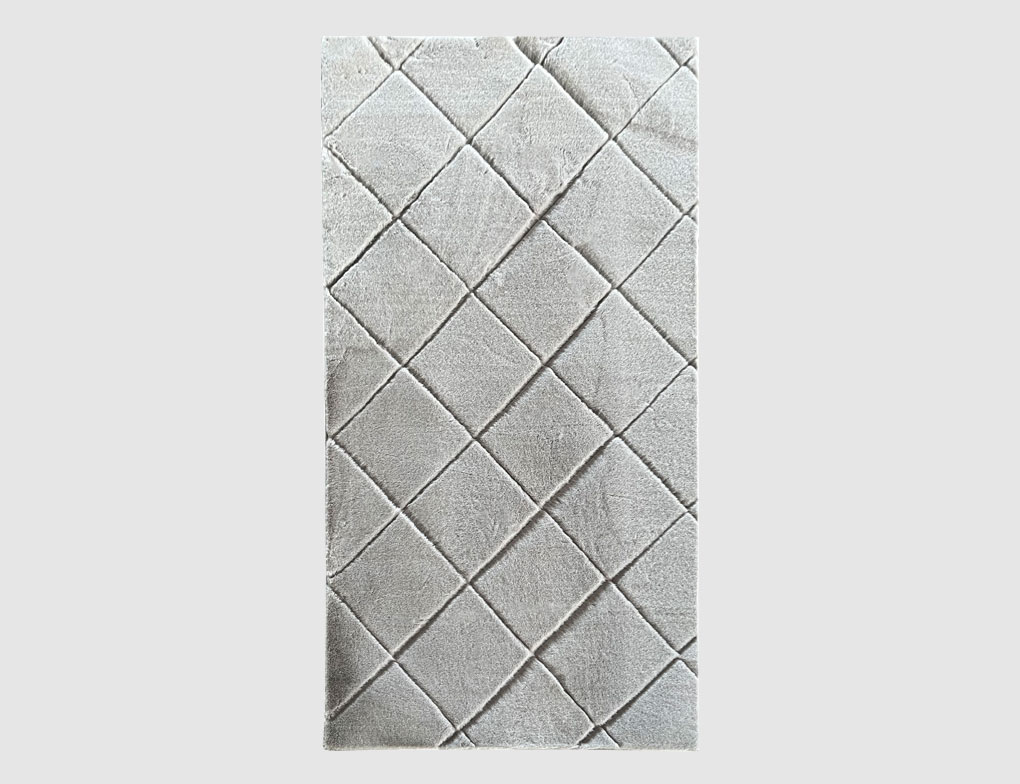 Kunstfellteppich Diana Silber