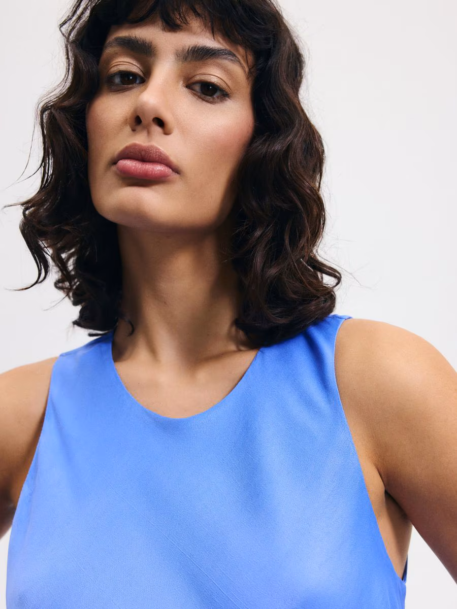 Satin Viscose Maxi Dress