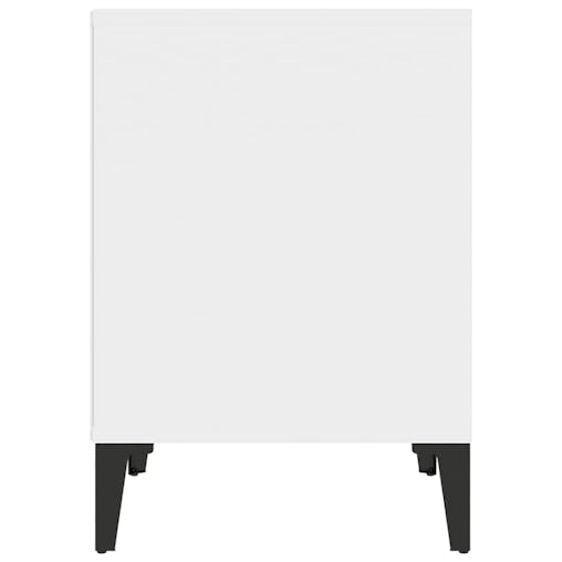 NNEVL Bedside Cabinet White 40x35x50 cm