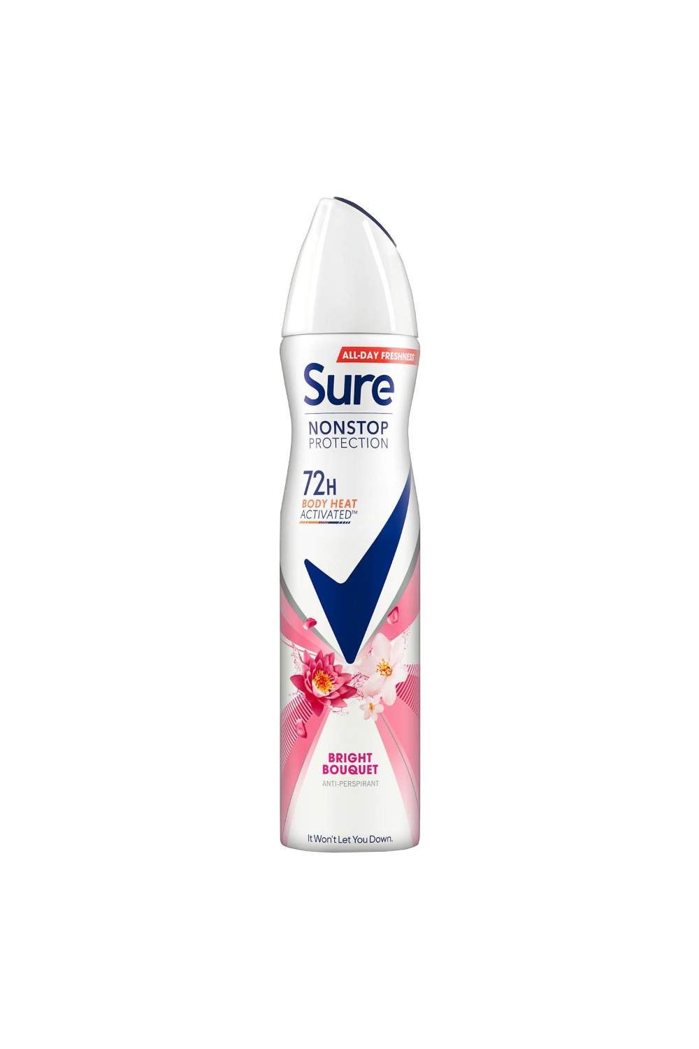 Sure Women 'Antiperspirant' 72H Protection Bright Bouquet Deo, 3x250ml