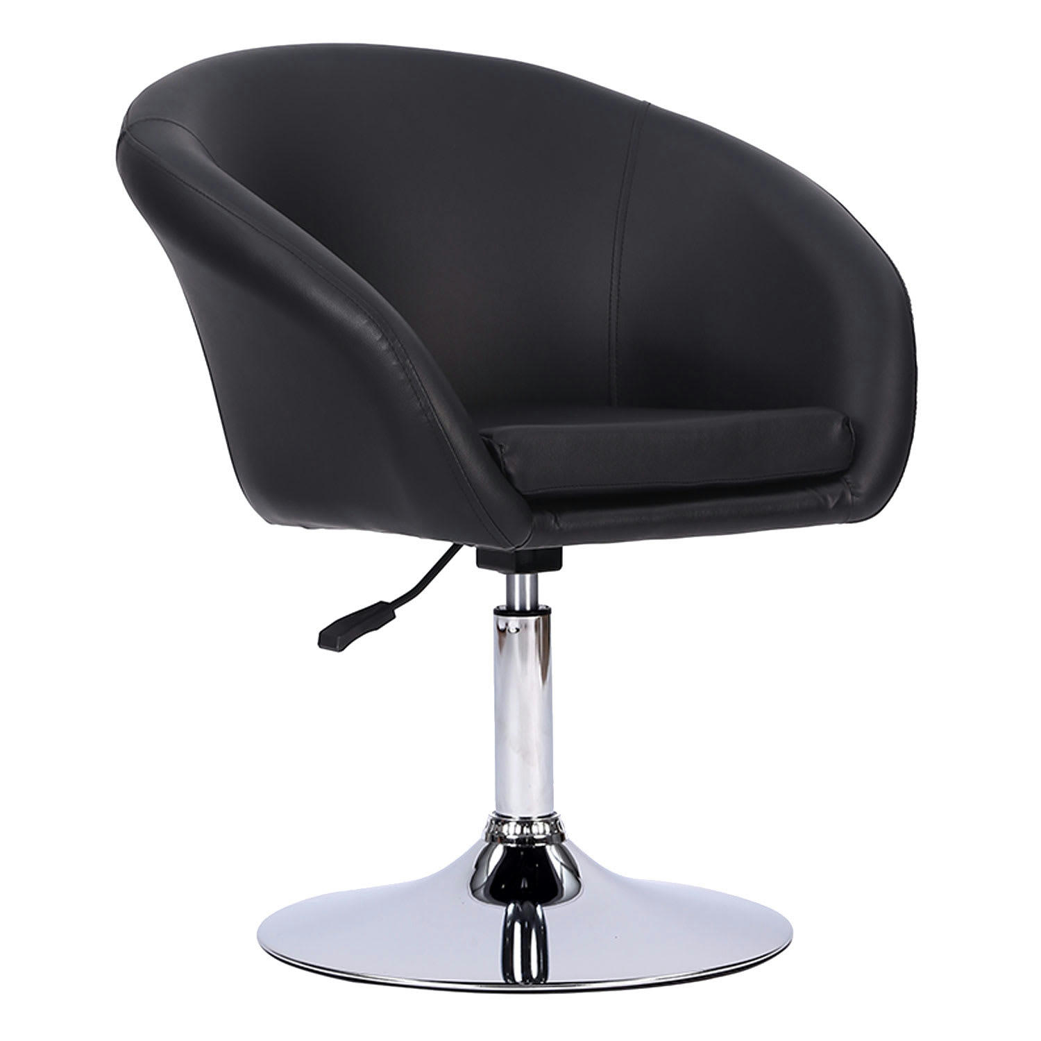 GABIN - Tabouret de bar réglable en simili noir