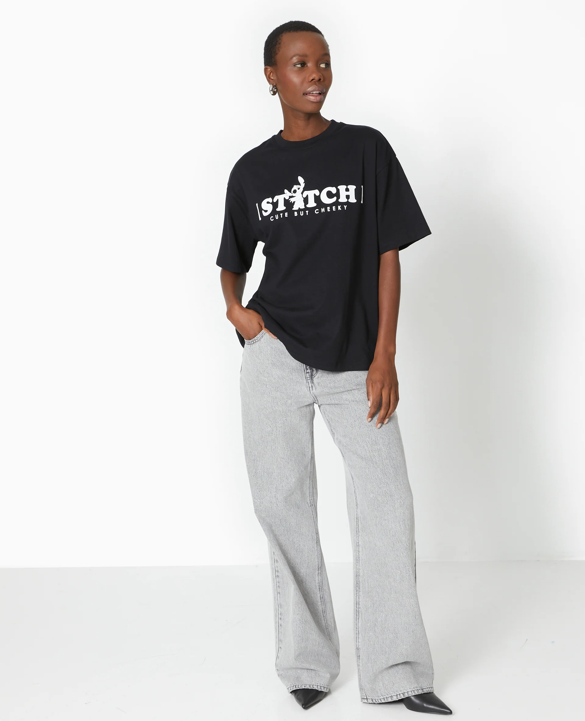 T-shirt oversize avec prints STITCH