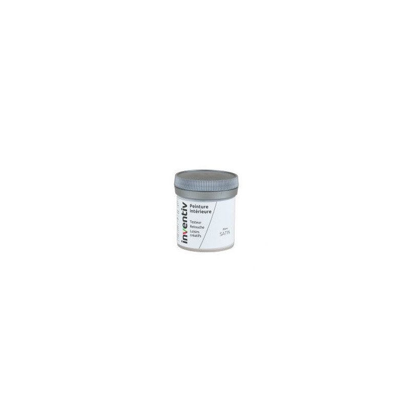 Testeur peinture pour mur boiserie radiateur blanc satiné 0,08 L INVENTIV