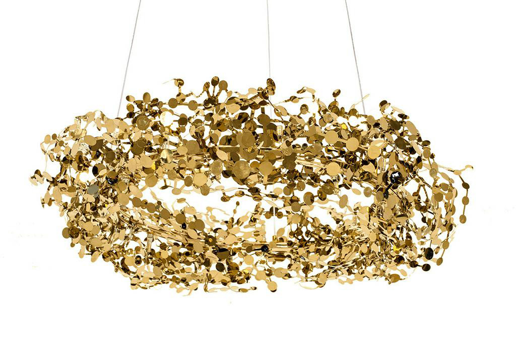 MOOSEE lampa wisząca MONETE 60 złota