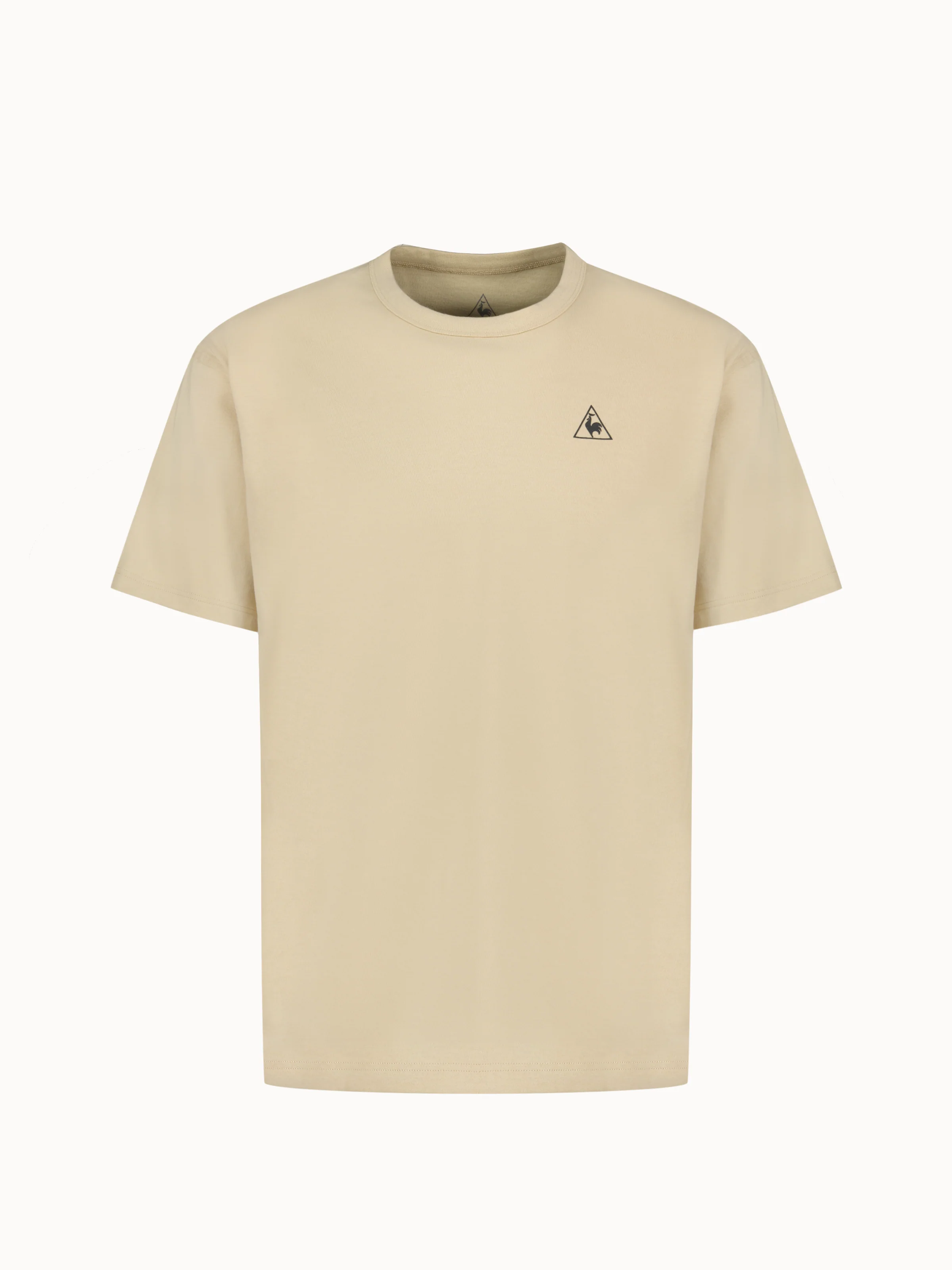 T-shirt relax en jersey de coton et logo triangle