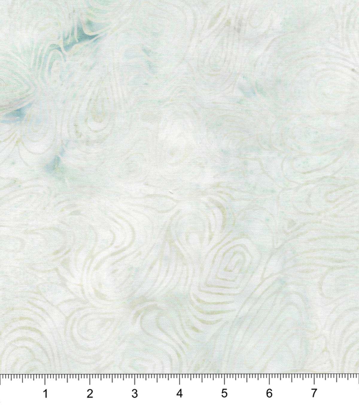 Swirls on Whip Cream Batik Cotton Fabric