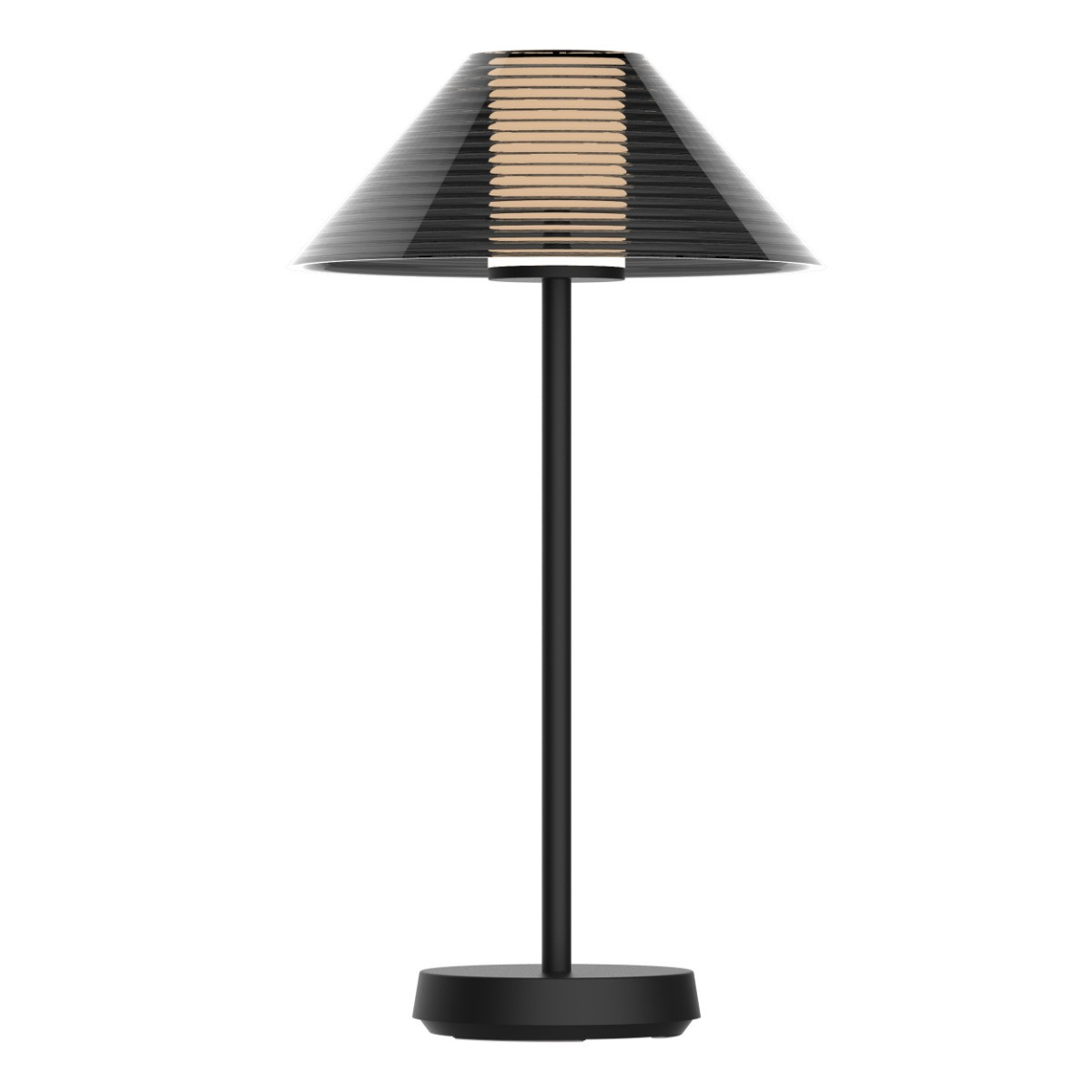 Lampa stołowa akumulatorowa SERENGETI czarna LED 3.4W wys:39,4cm Polux