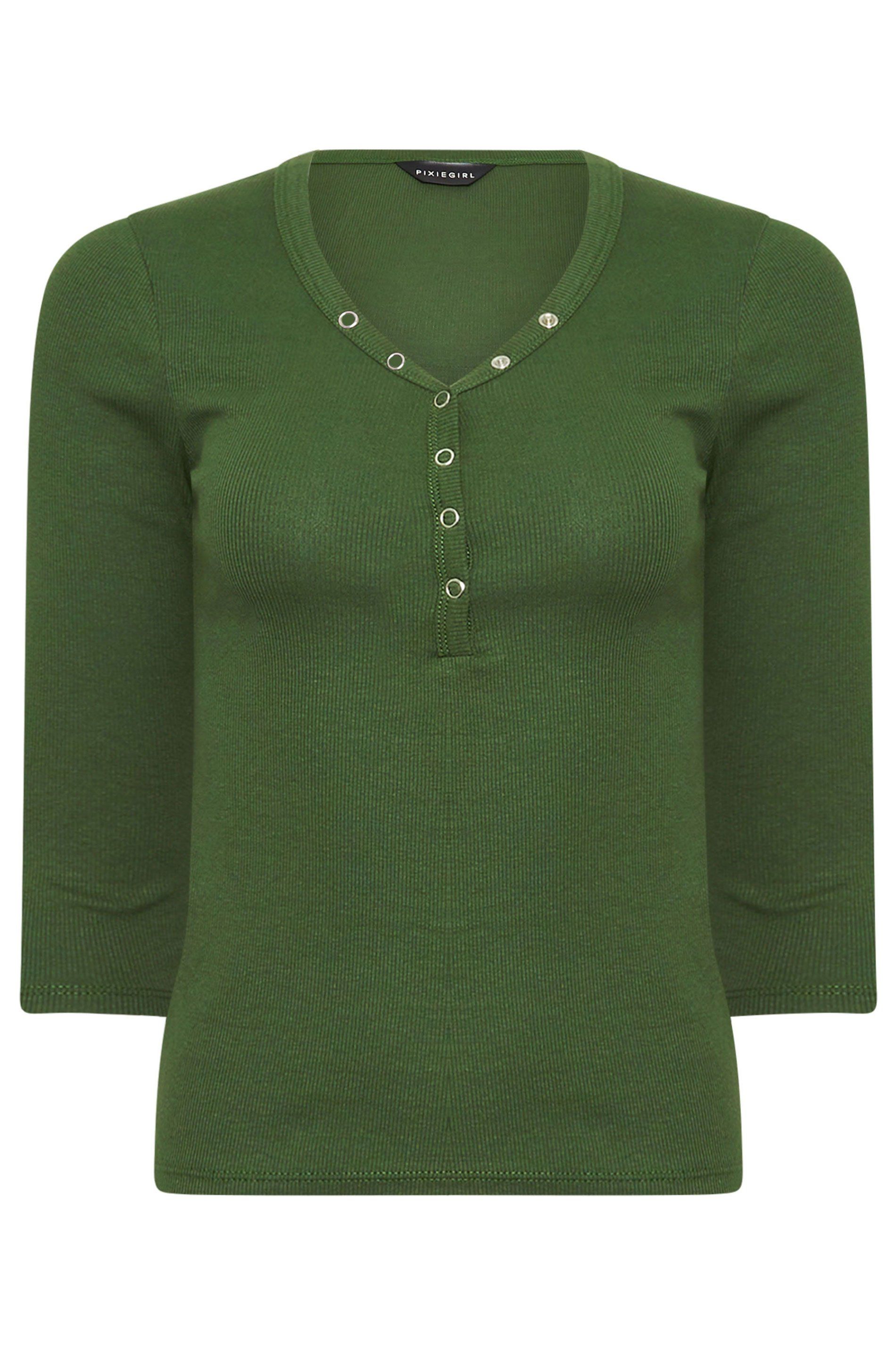 PixieGirl Petite Henley Top