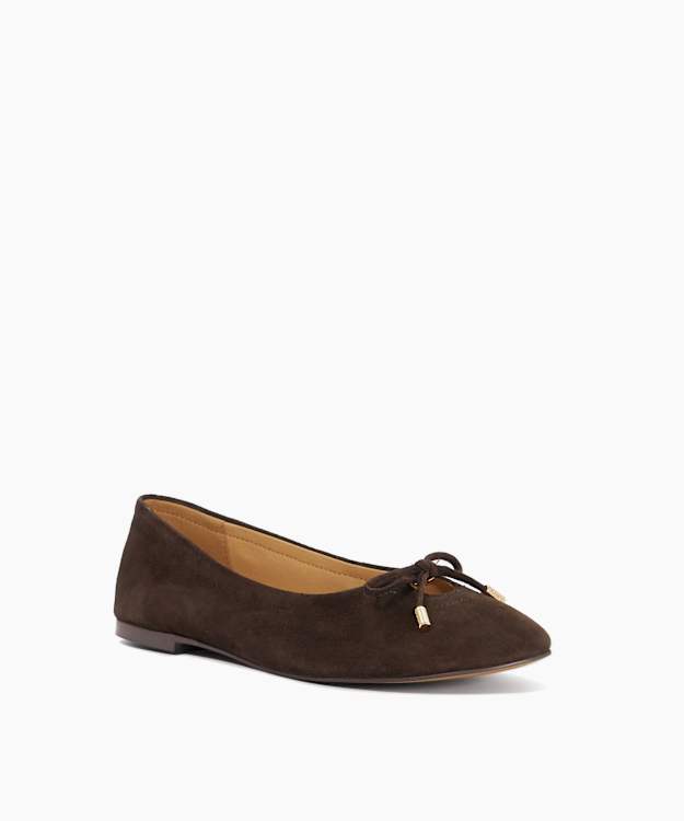 Hali Brown - Suede Ballet Pumps