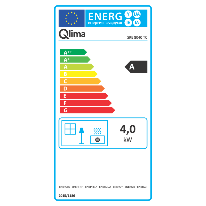 Poêle à pétrole électronique SRE8040TC 4000 W QLIMA