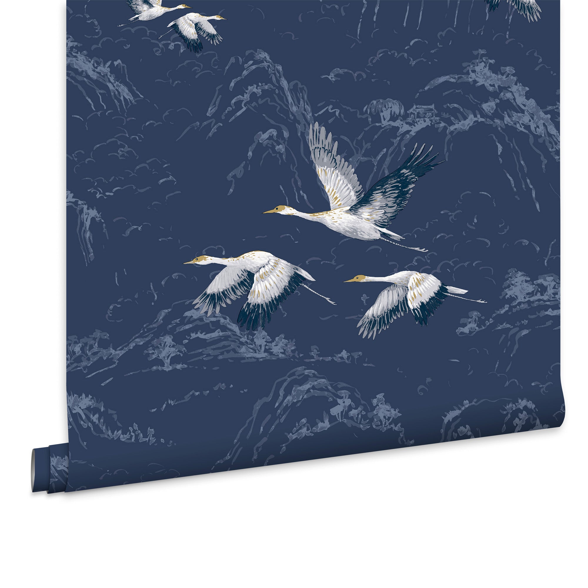 Laura Ashley Vliesbehang - Animalia Midnight - 10mx52cm