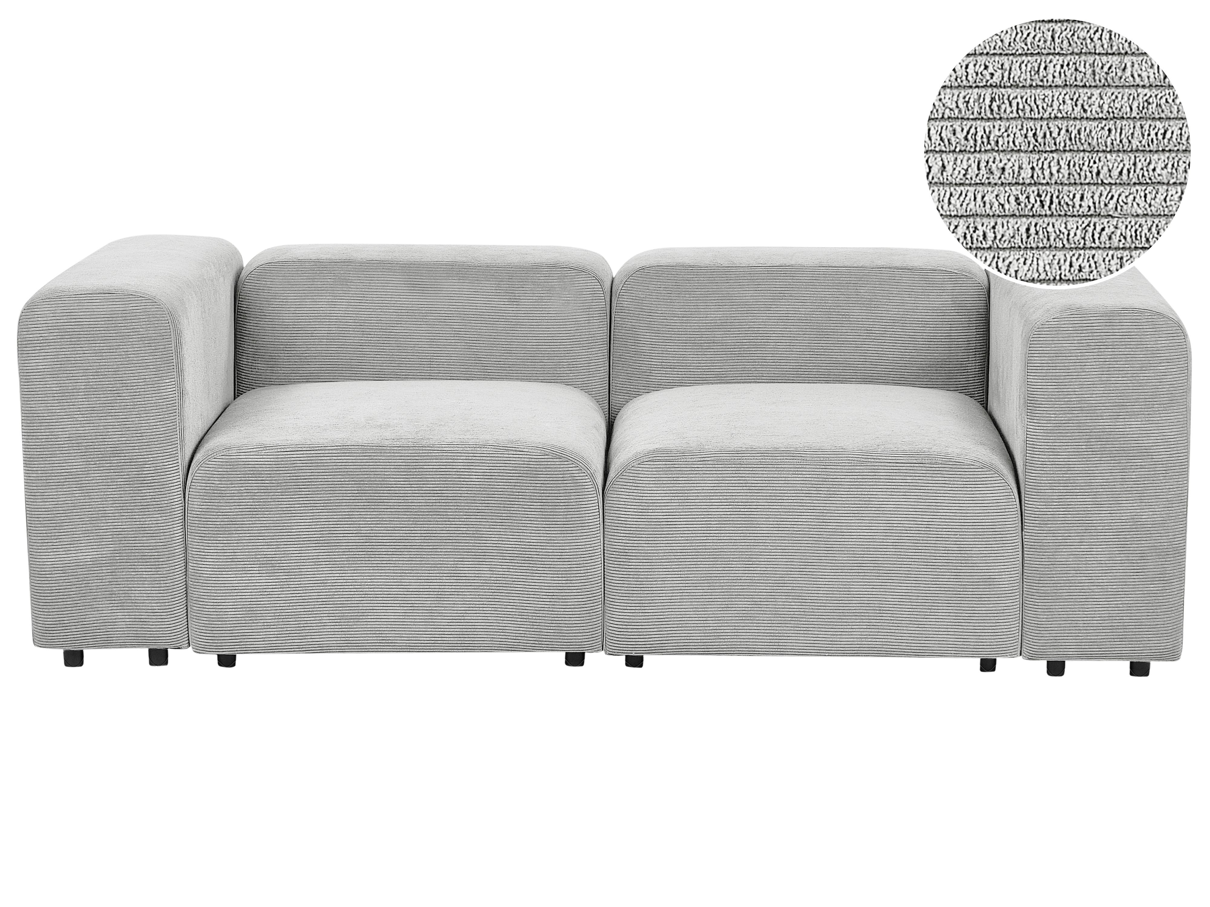 Modular Sofa 3 Seater FALSTERBO Corduroy Grey