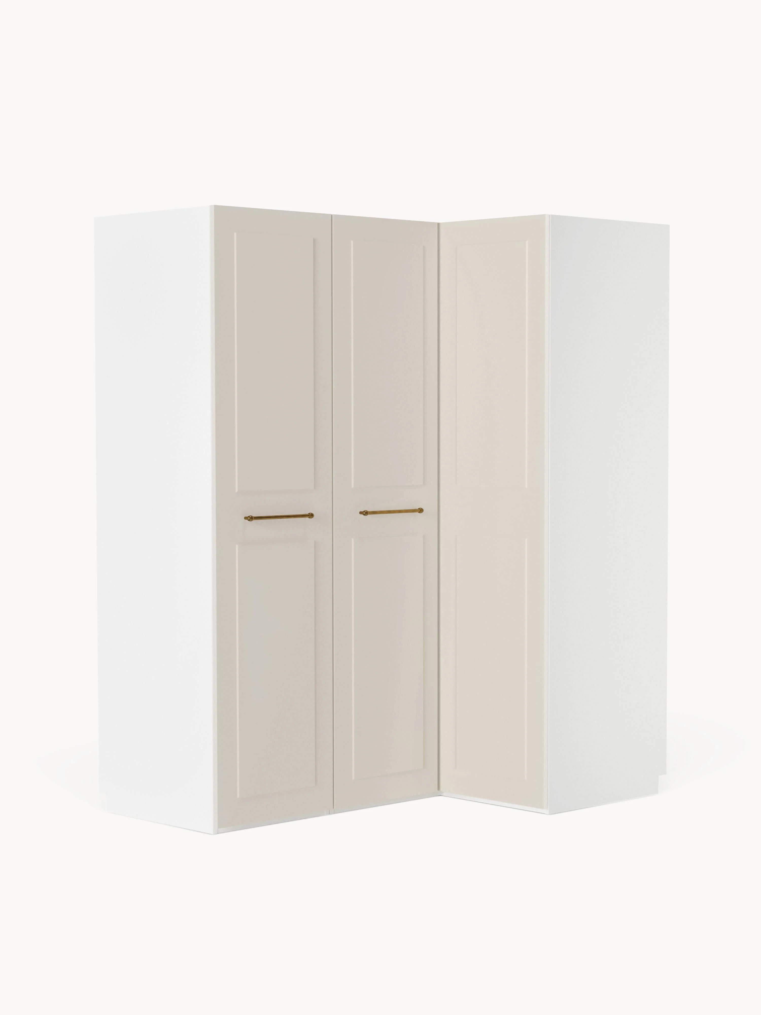Modularer Eck-Kleiderschrank Charlotte, 165 cm Breite, in verschiedenen Größen