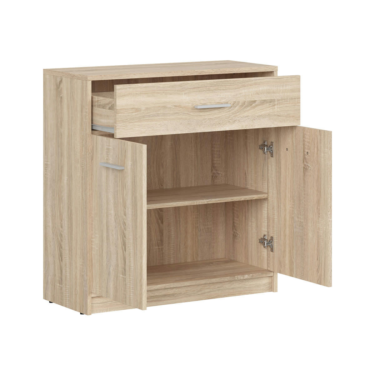 - Buffet 1 tiroir 2 portes stratifiés naturel