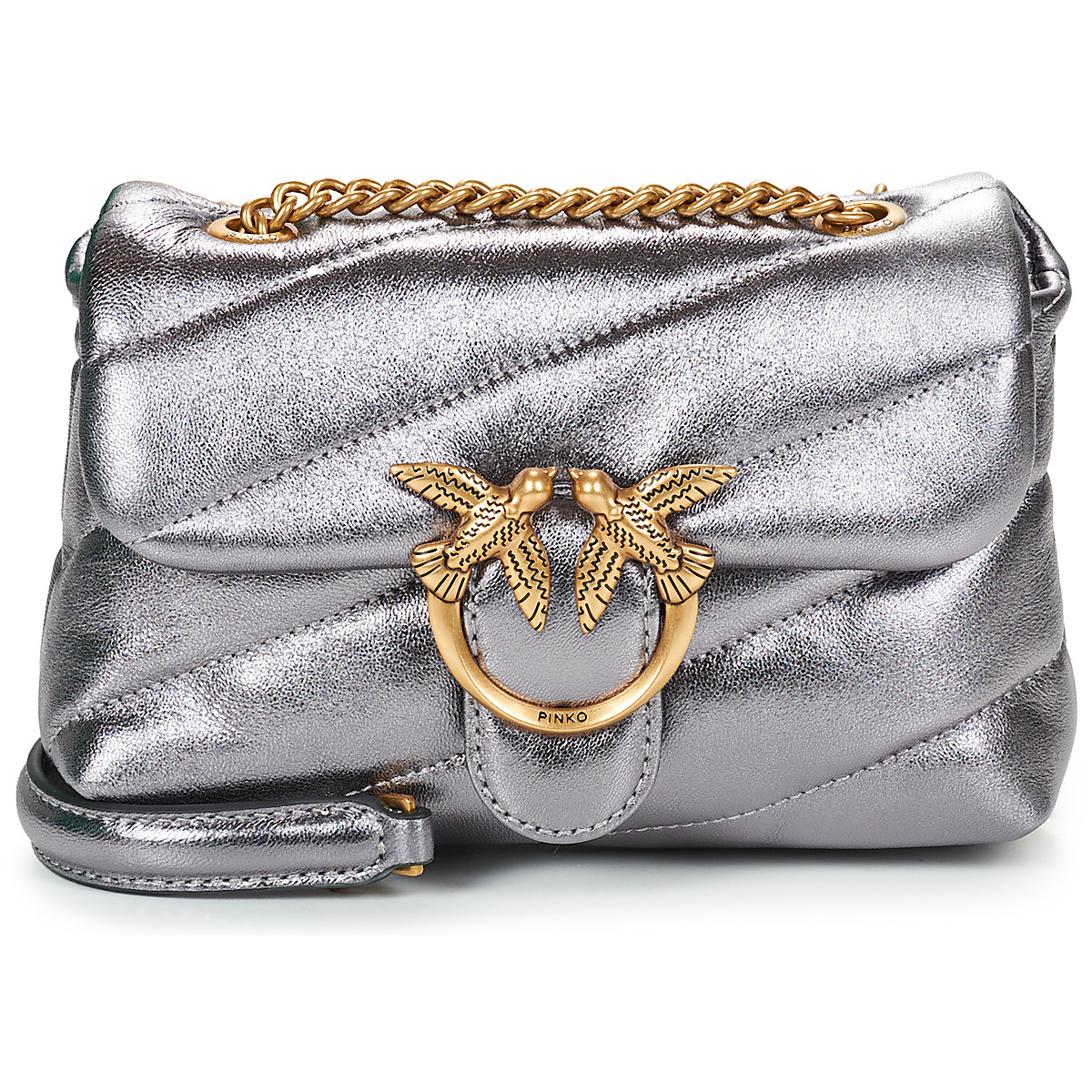Pinko - LOVE PUFF BABY CL SHEEP NAPPA - Grey / Anthracite