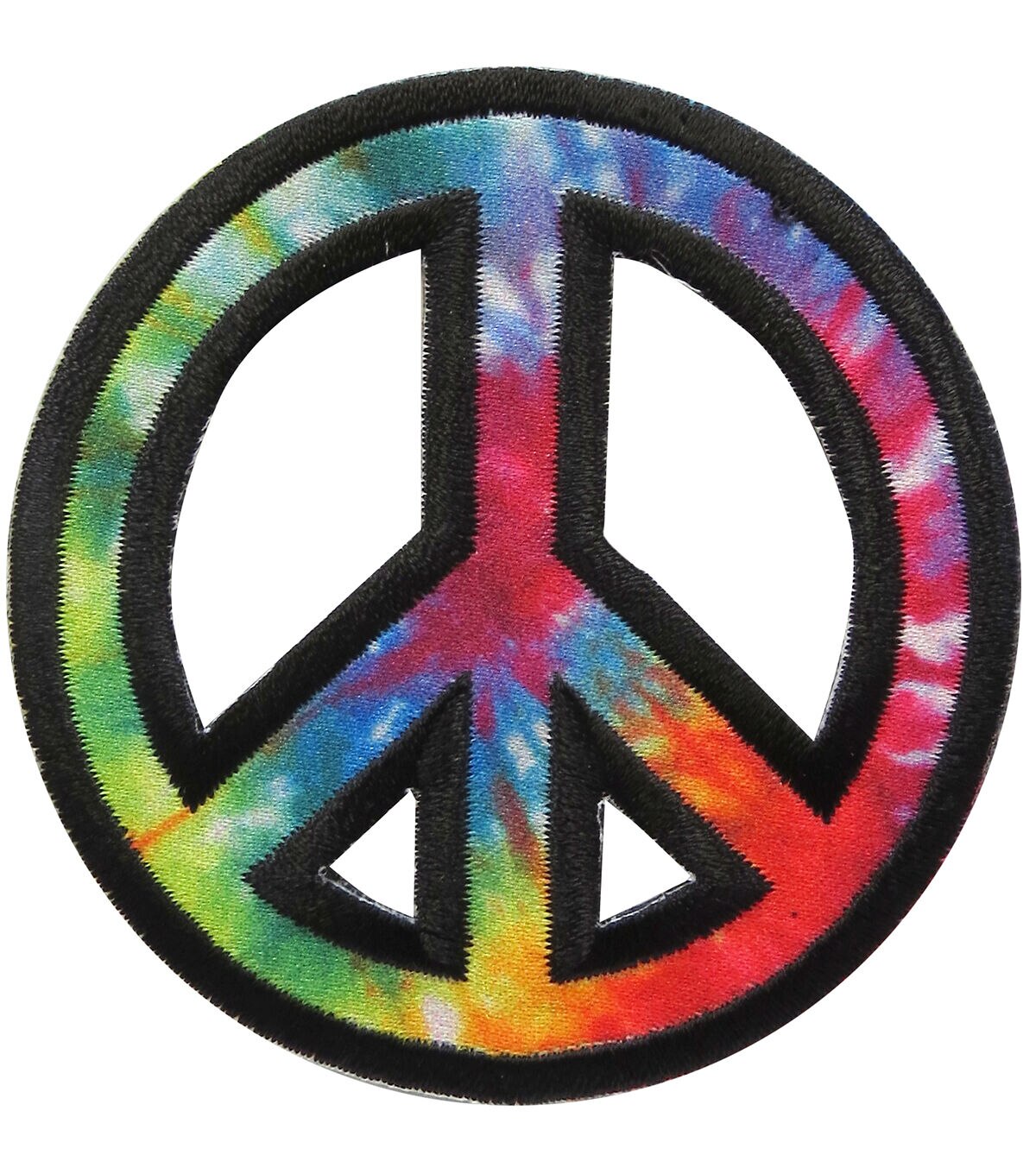 Simplicity Multicolor Embroidered Peace Iron On Patch