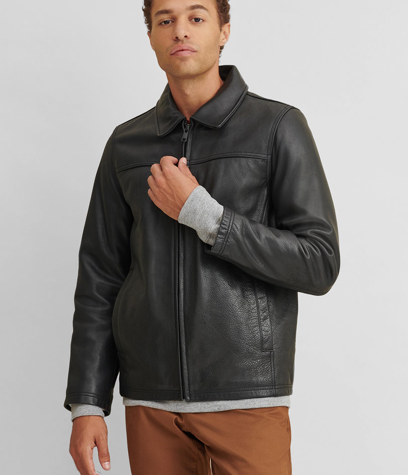 Thinsulate Lined Leather Jacket