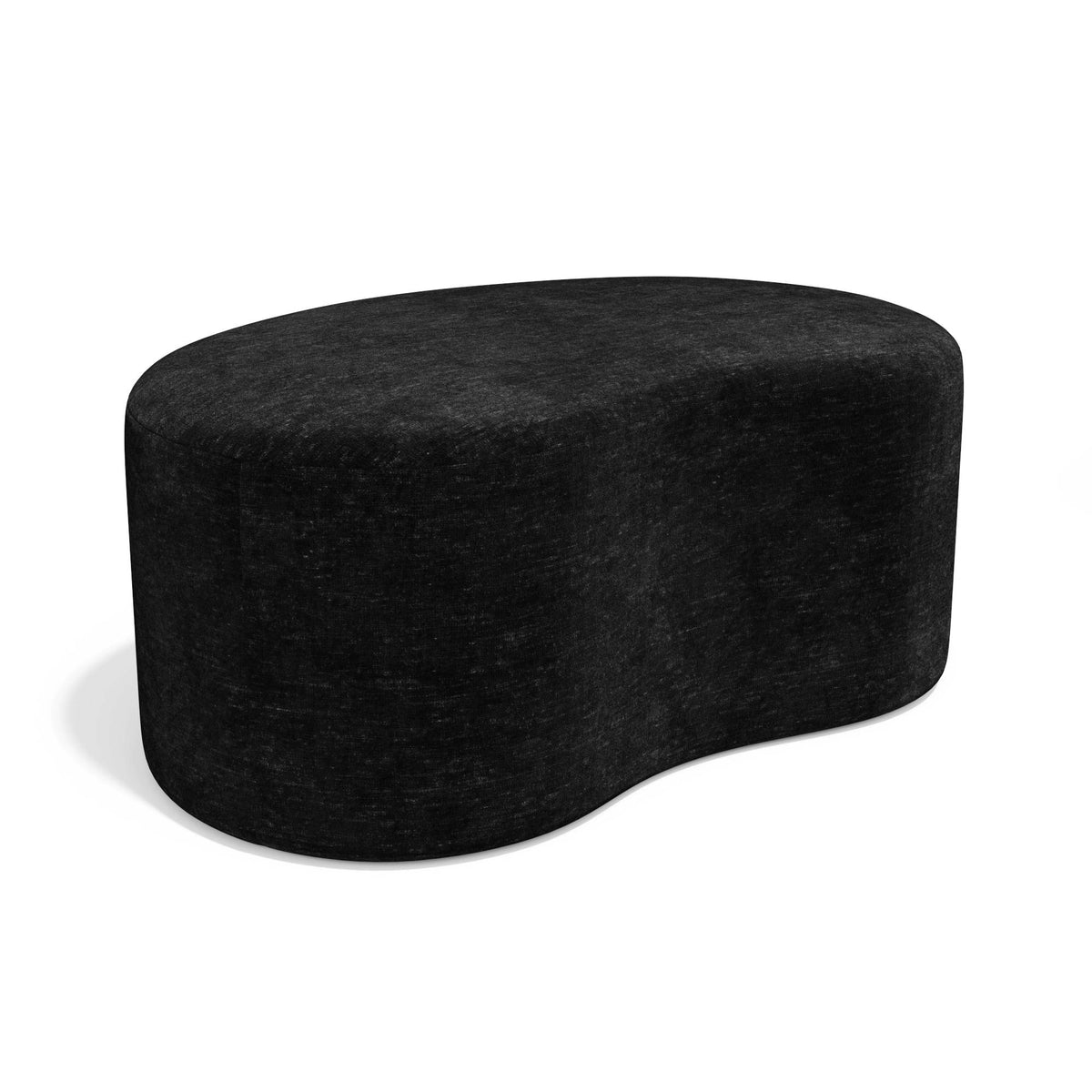 Sia Home - Poef DUNE - Fluweel - Zwart - 80.0 CENTIMETERScm