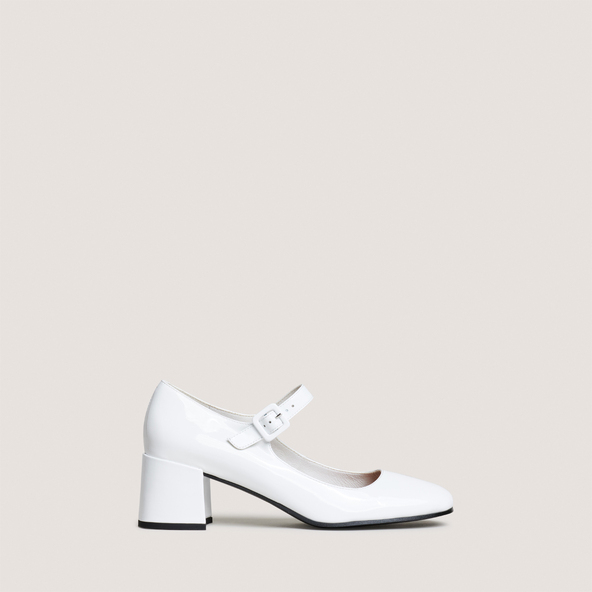 Babies à talonsen vernis blanc | DITTUS