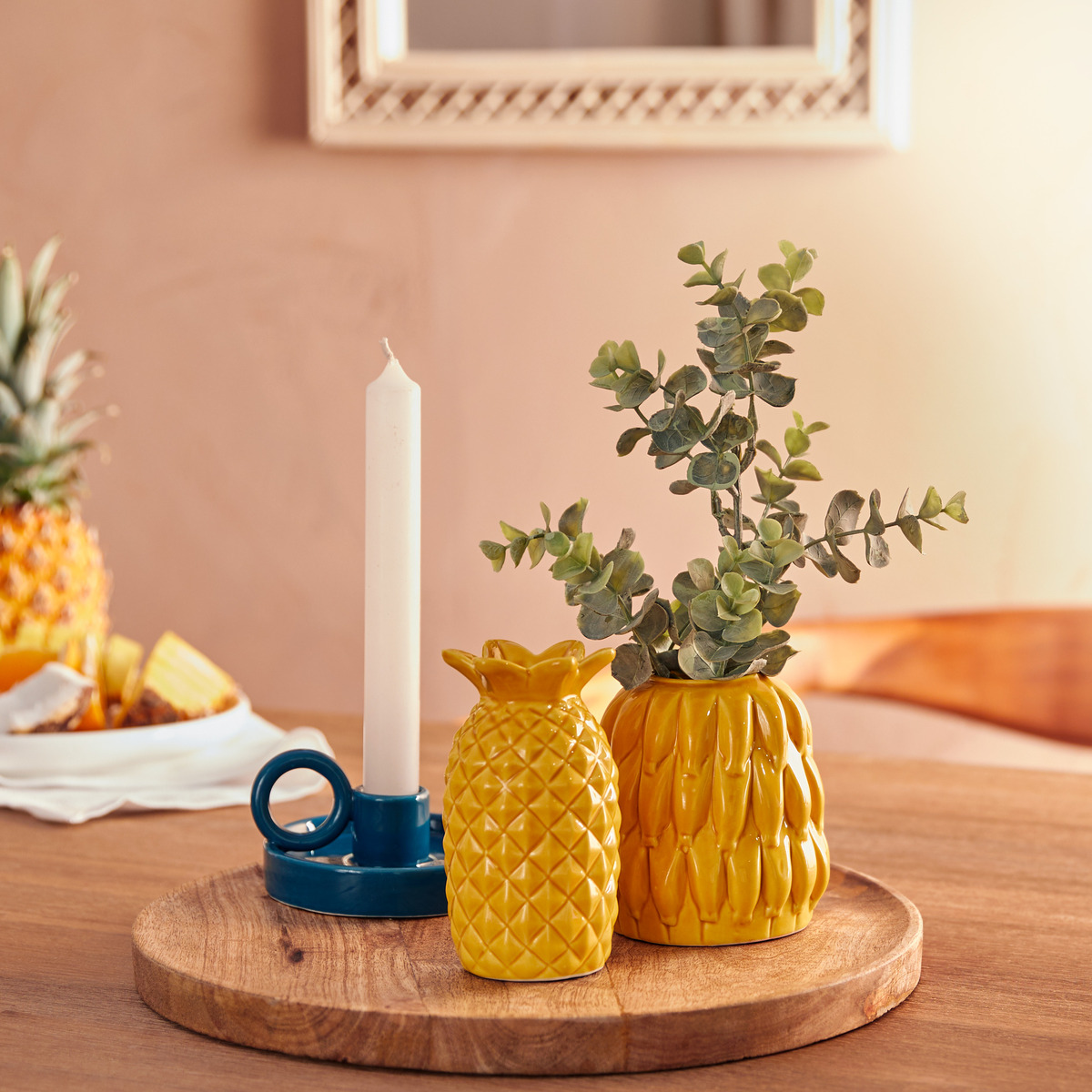 Single-stem vase "Yuca" Ceramic, H.10 cm