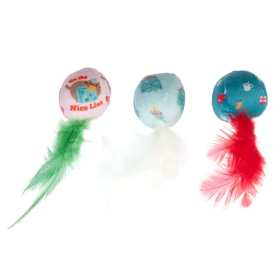 TIAKI Festive Balls with Feathers