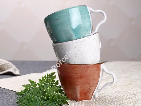 Filiżanka ze spodkiem 0,25 L / 17 cm Lubiana - Stone Age / Morski