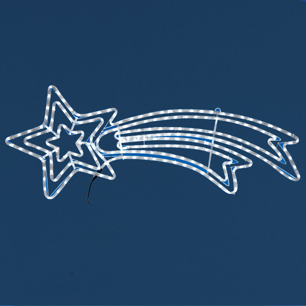 étoile filante de No&euml;l lumineuse L119 x H46 cm