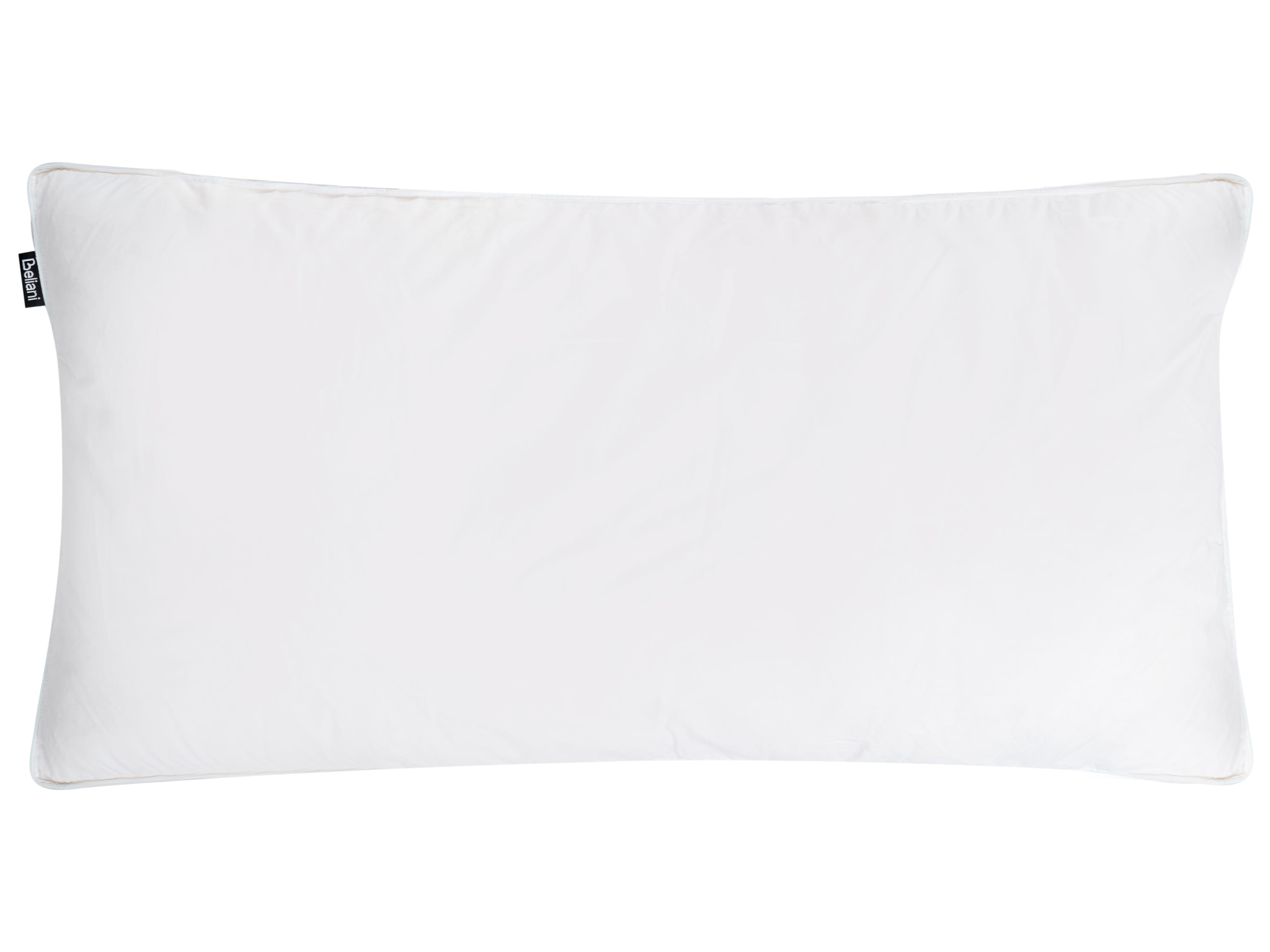 Bed Pillow FELDBERG High Duck Feathers and Down 40 x 80 cm White
