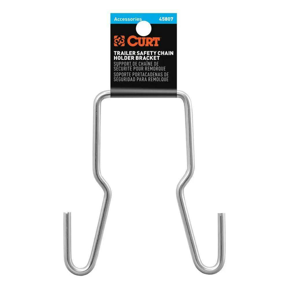 CURT Trailer Safety Chain Holder Bracket, 2-in Shank