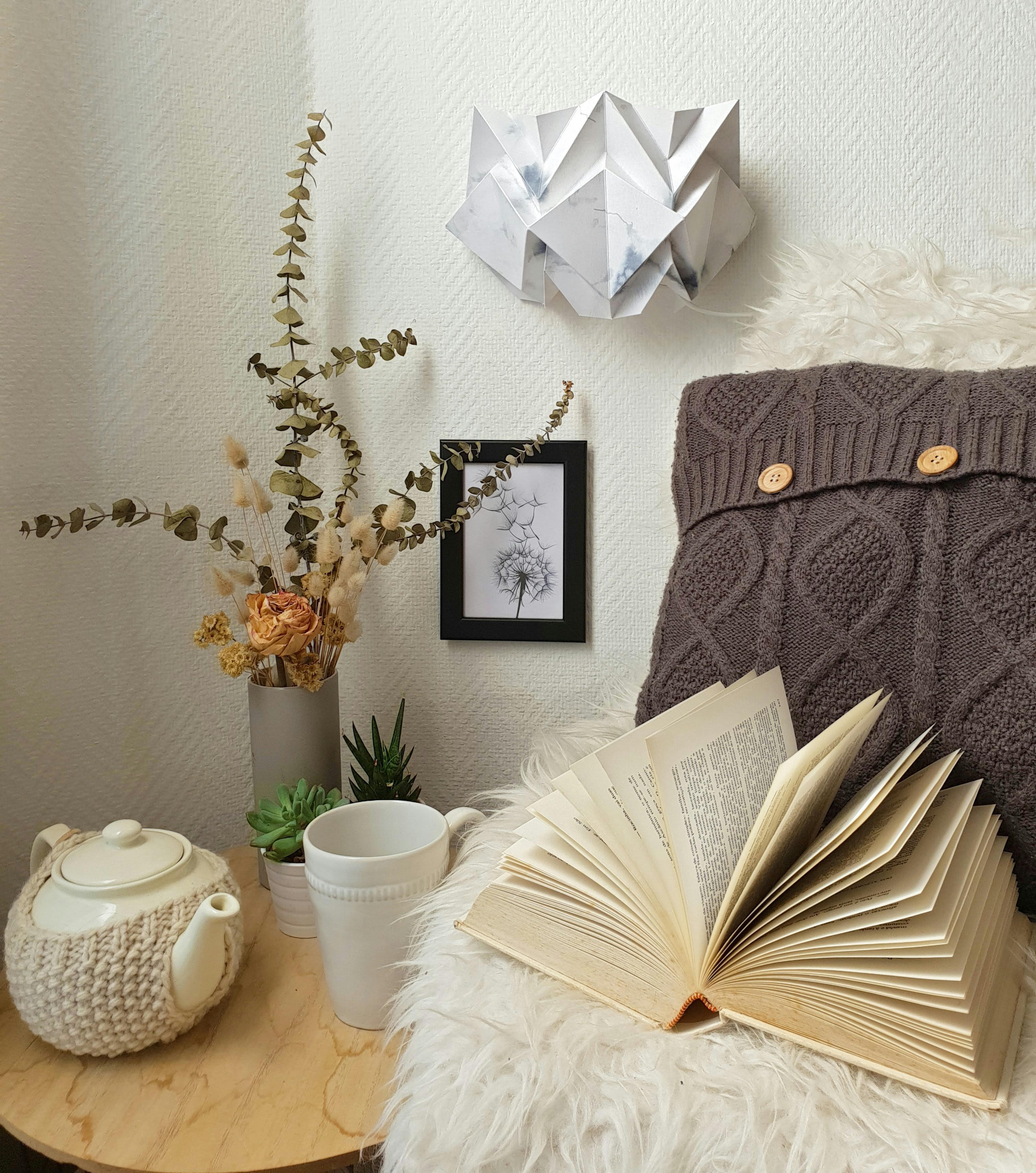 KABE - Applique murale origami en papier motif hiver