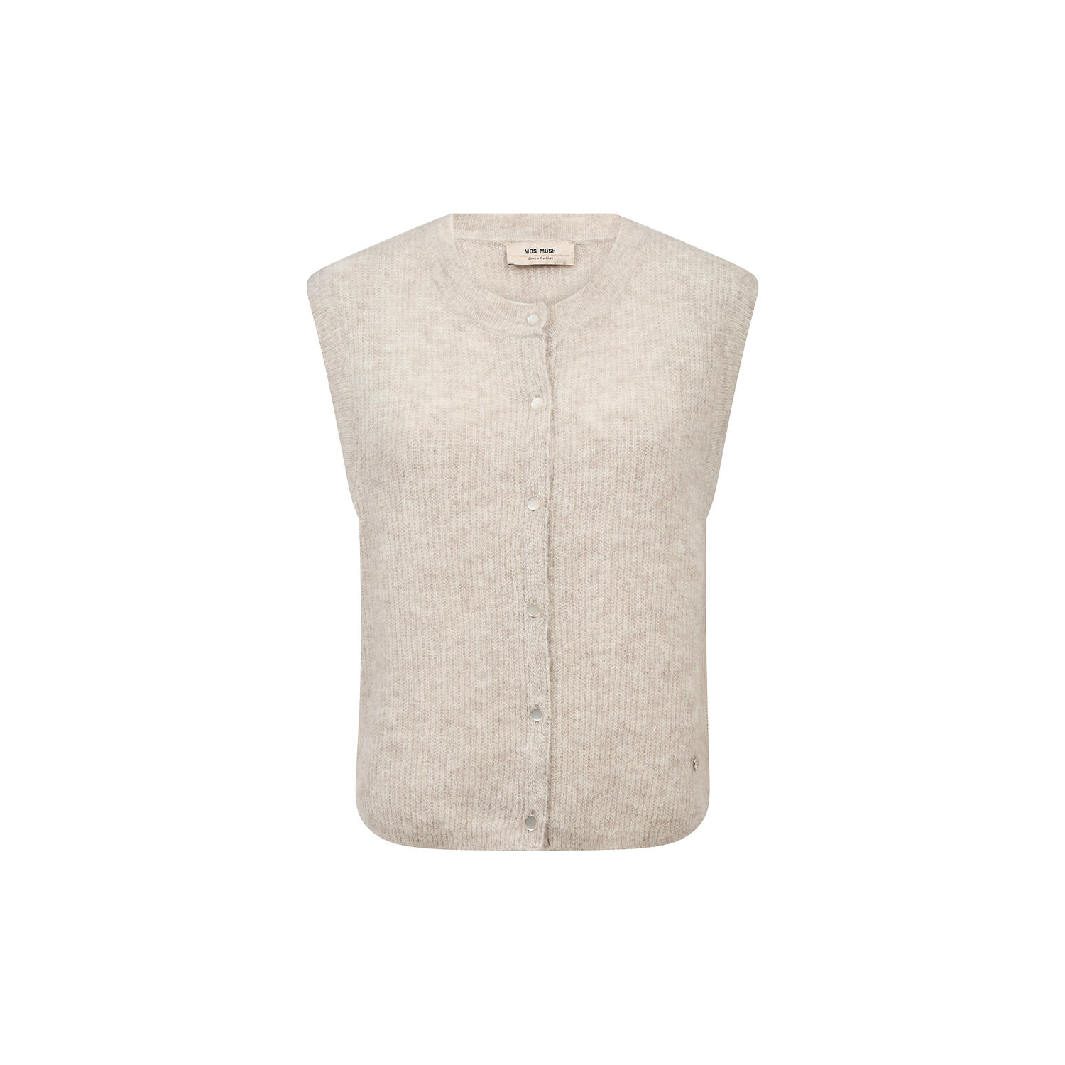 MMAlmine Thora Knit Vest, feather gray