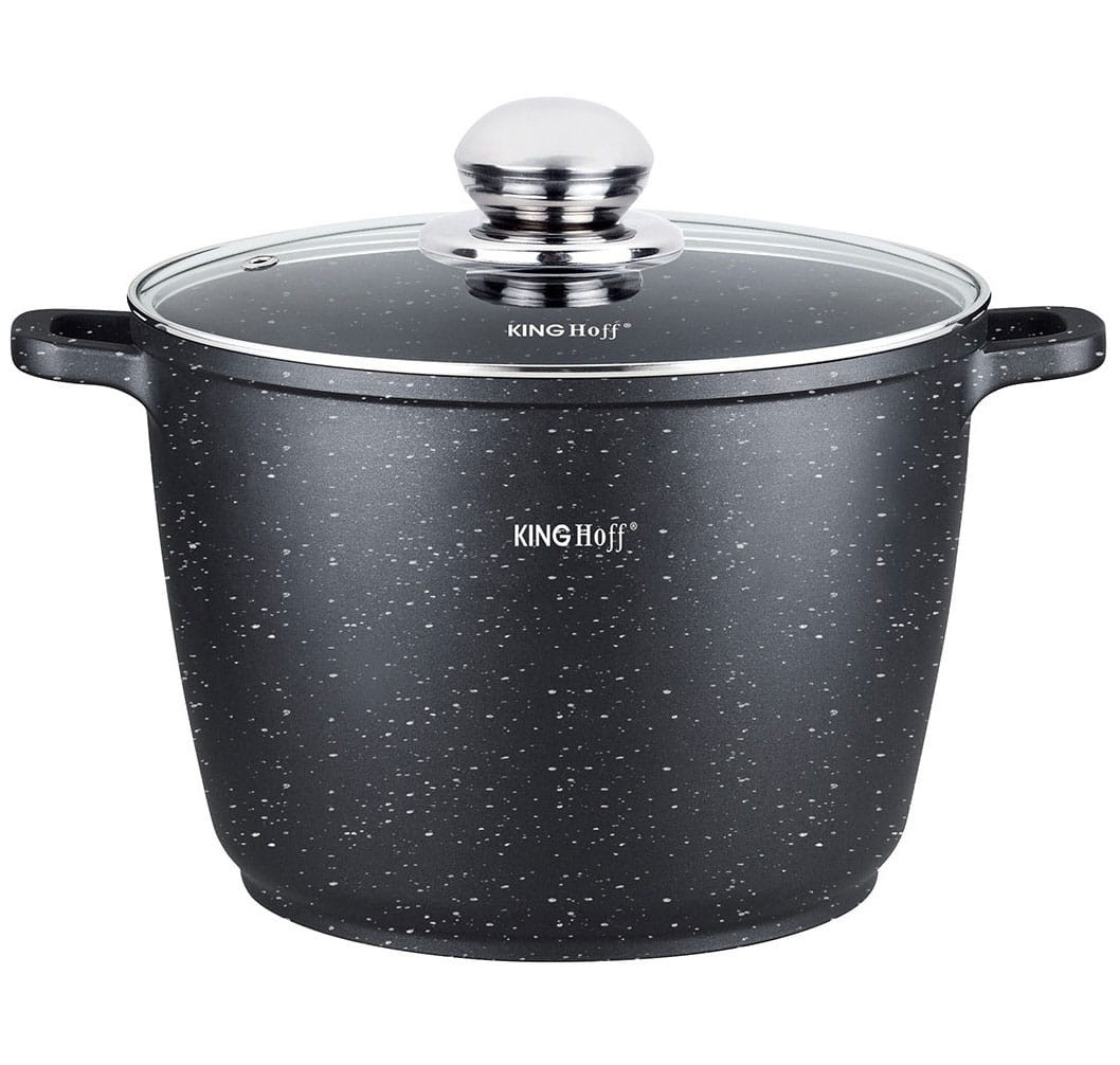 Garnek marmurkowy wysoki 6.2L 24cm indukcja gaz KINGHOFF