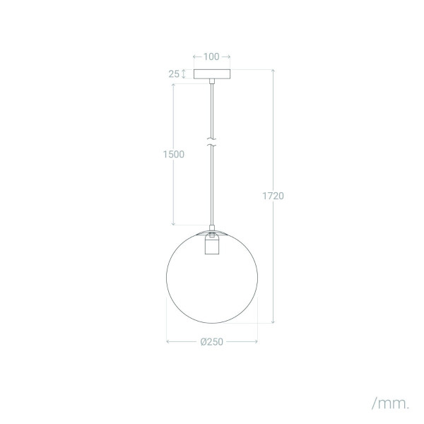 Lampa wisząca biało-złota Lazzur 1xE27x20W wym: 172x25x25 cm Abruzzo