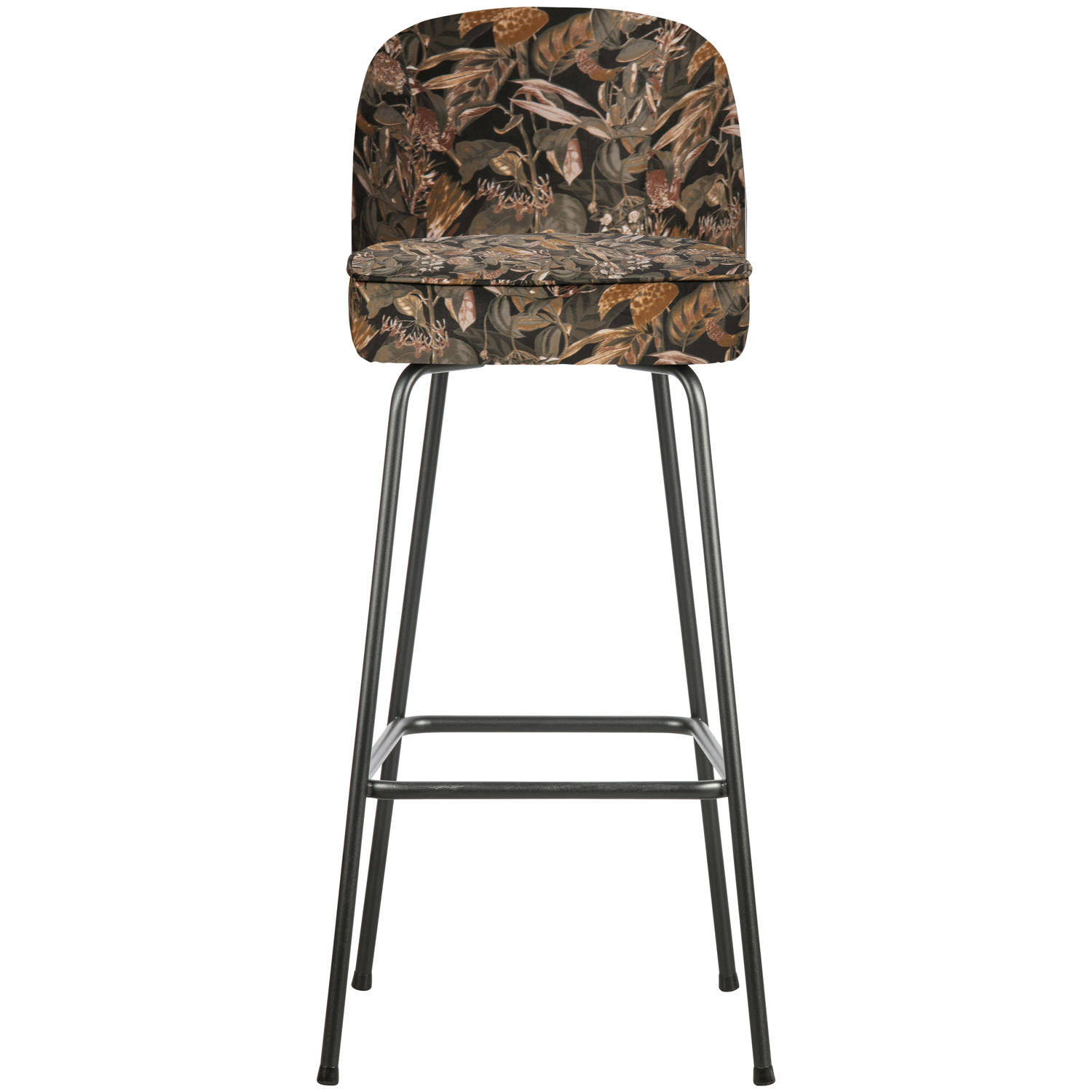 WOOOD barkruk Vogue - Polyester - Bouguet Zwart - 103x50x55
