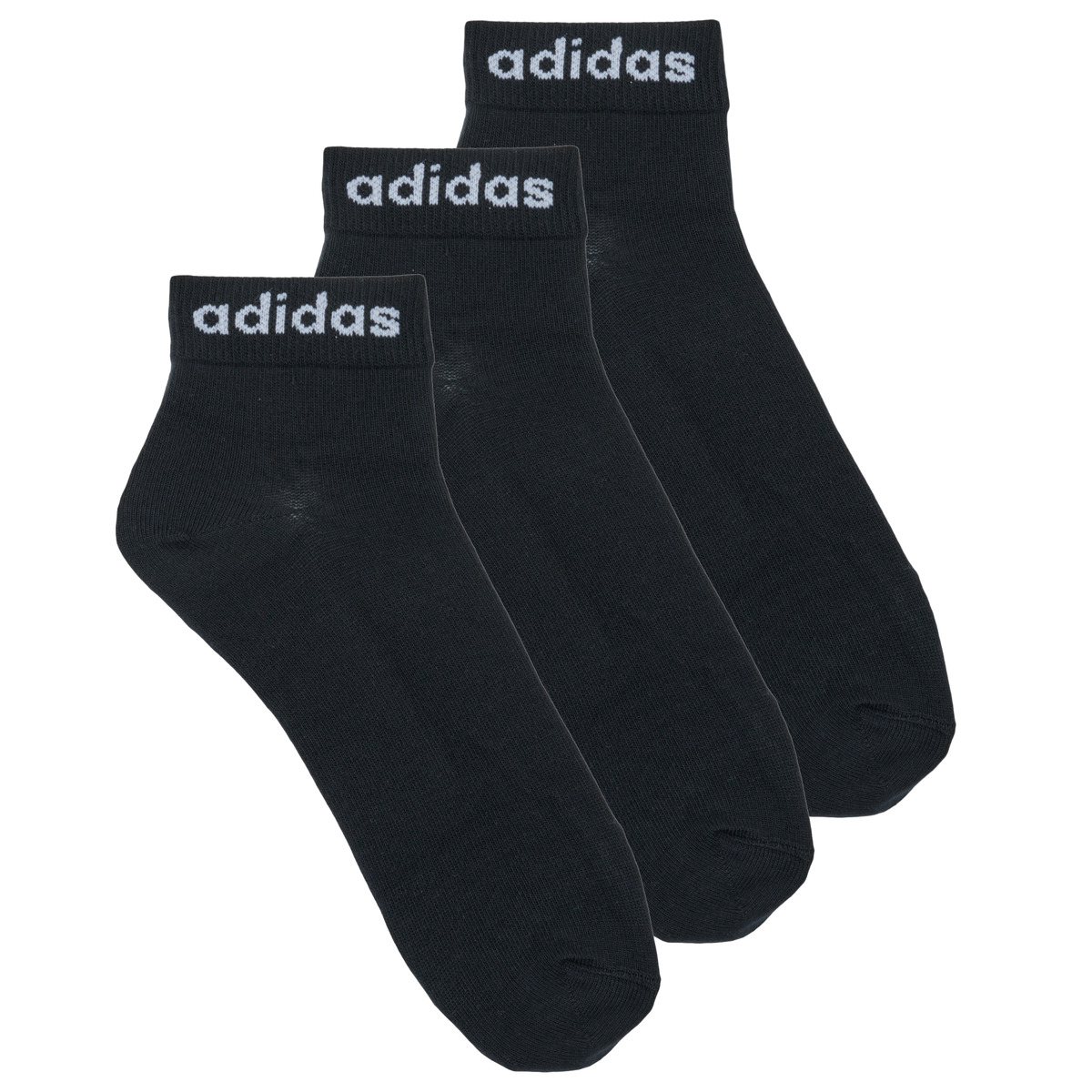 adidas - Think Linear Ankle Socks 3 Pairs - Black