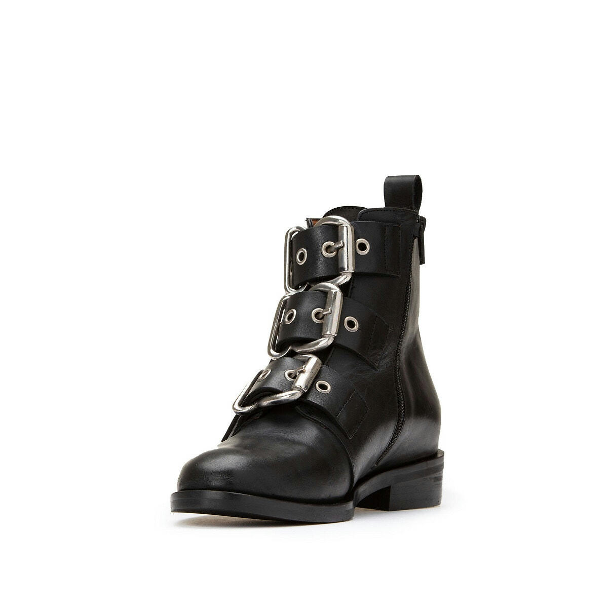 Boots cuir à boucles Dirce