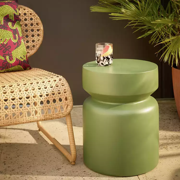 Habitat Outdoor Side Table - Green