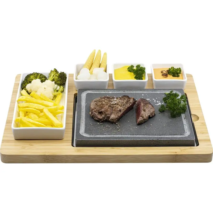 Grill 7-teilig Hot Stone Set Maxi