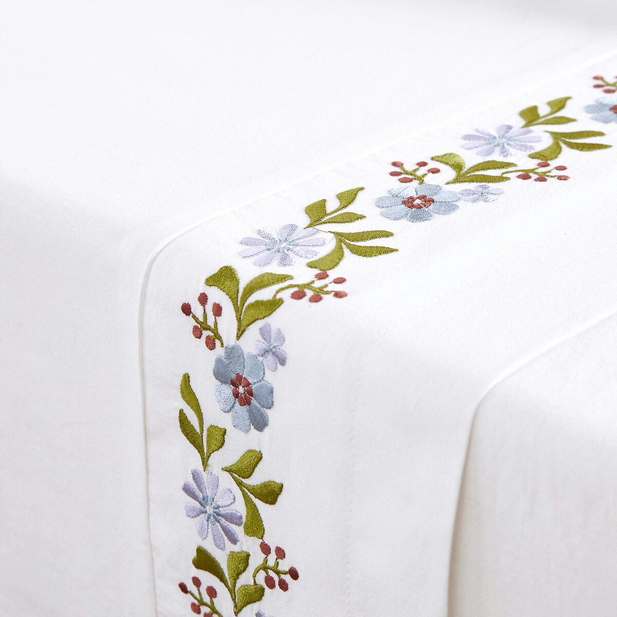Drap plat coton lavé, Leland