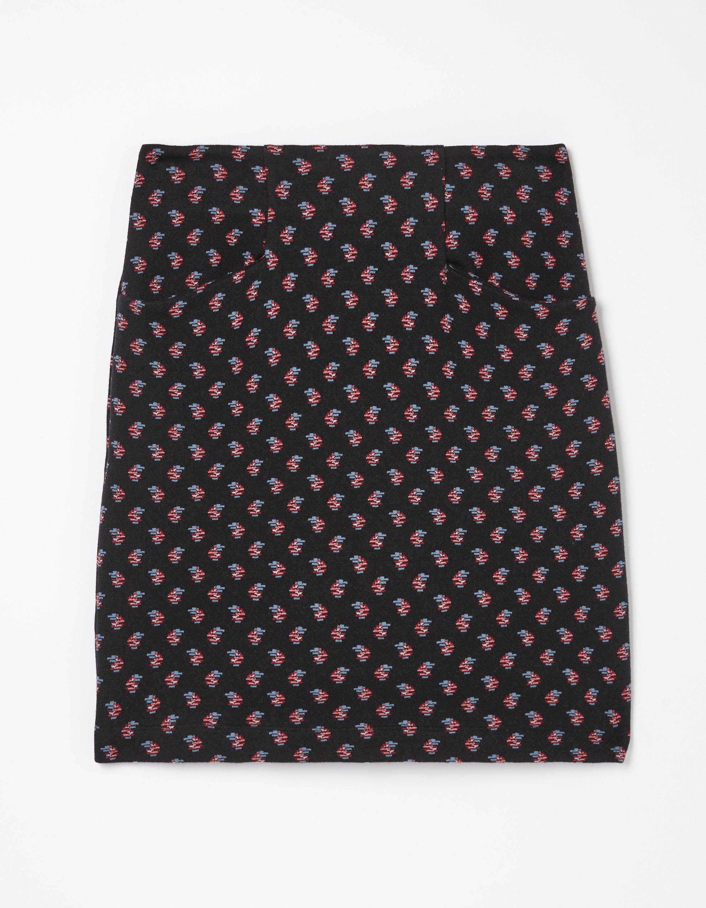 Jennie Floral Geo Jersey Skirt