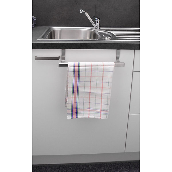 Ensemble de 2 porte-serviettes et torchons extensible inox Fackelmann Tecno
