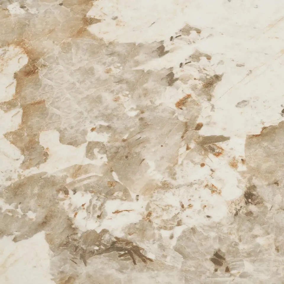 Artichok Ronda houten eettafel met keramiek blad bruin - 210 x 100 cm