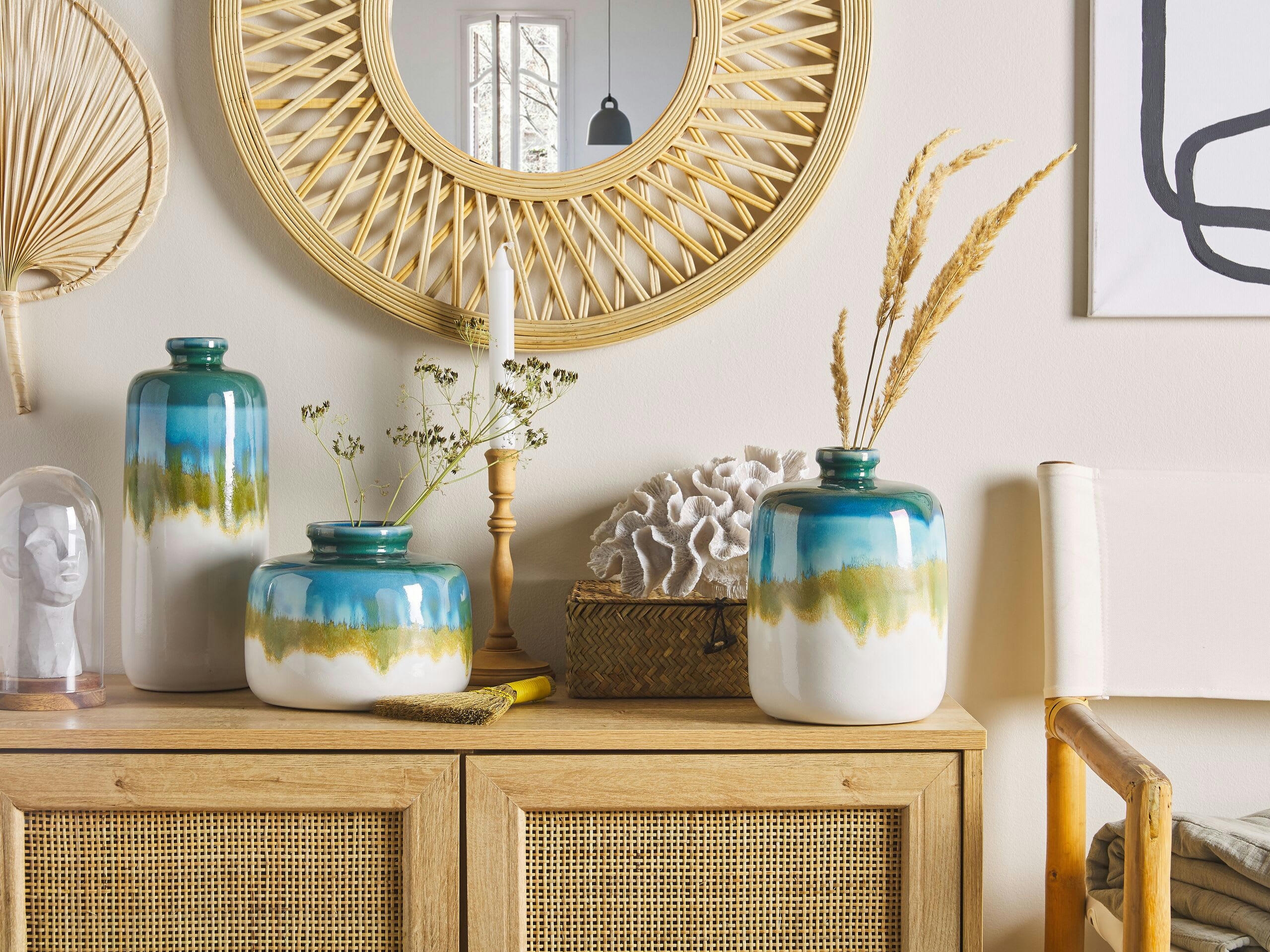 COLOSSE - Vase à fleurs multicolore 22 cm